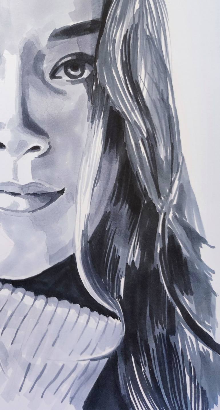 Original Contemporary People Drawing by Iván Arós