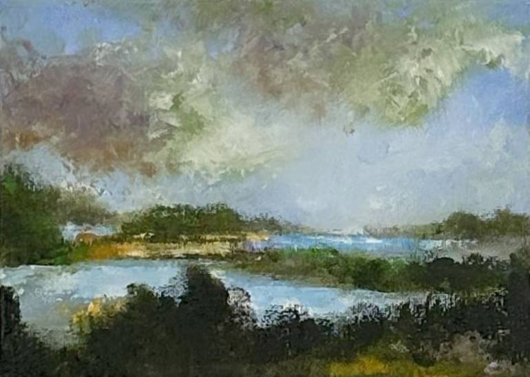 Original Abstract Landscape Painting by Vincent C Brandi