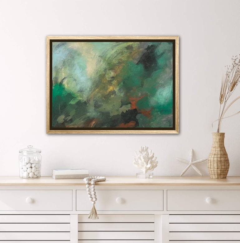 Original Abstract Expressionism Abstract Painting by Sylvie Del Duca