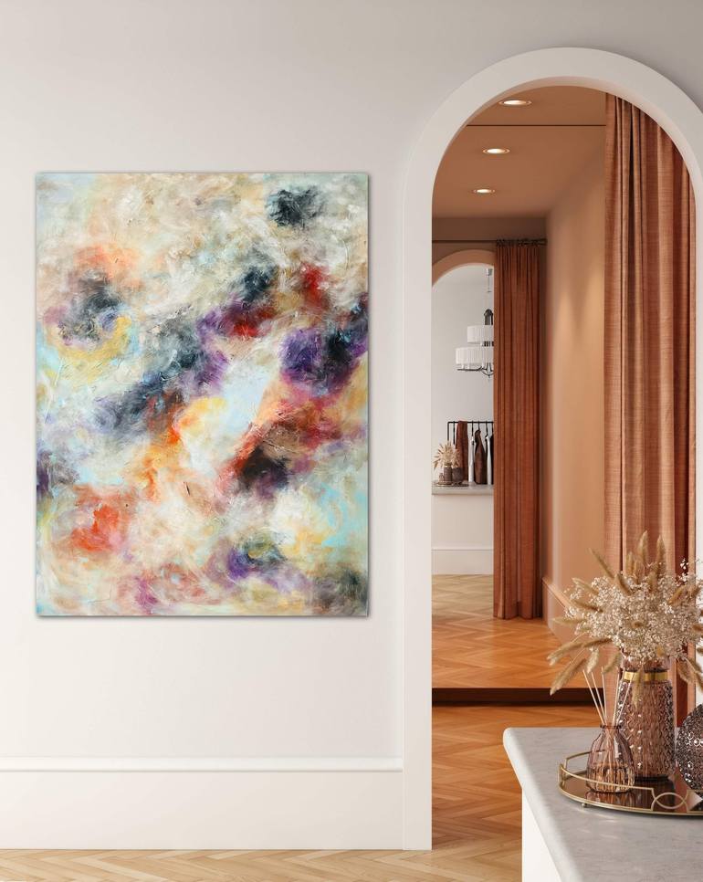 Original Abstract Expressionism Abstract Painting by Sylvie Del Duca