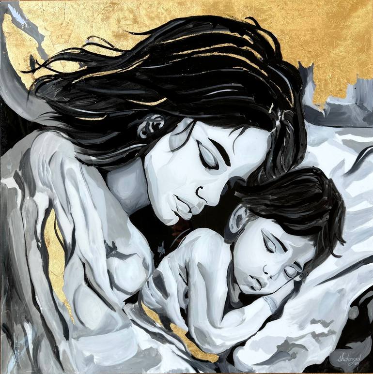 Print of Minimalism People Paintings by Shahrzad Abtahi 