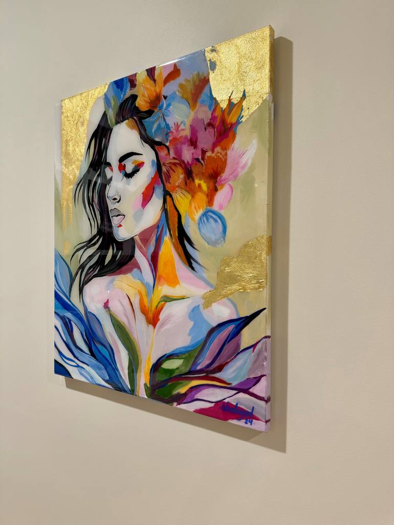 Original Abstract People Painting by Shahrzad Abtahi 