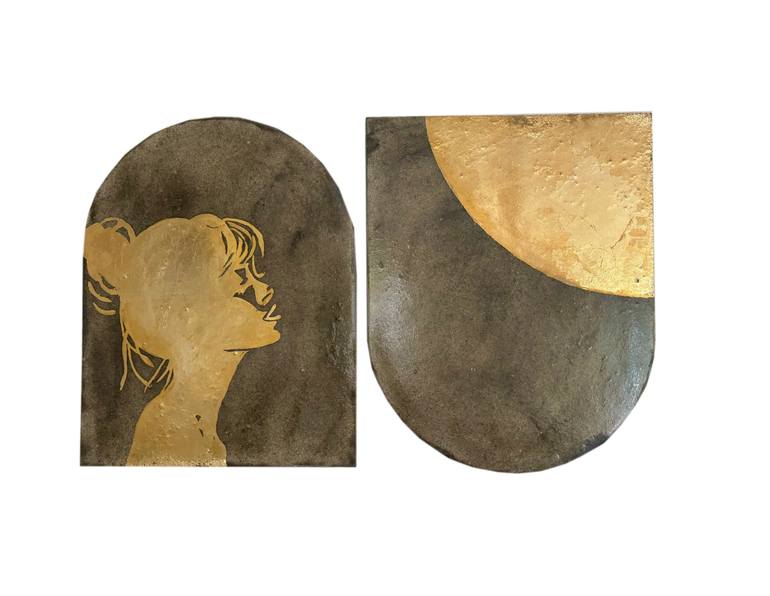 Original Expressionism People Painting by Shahrzad Abtahi 