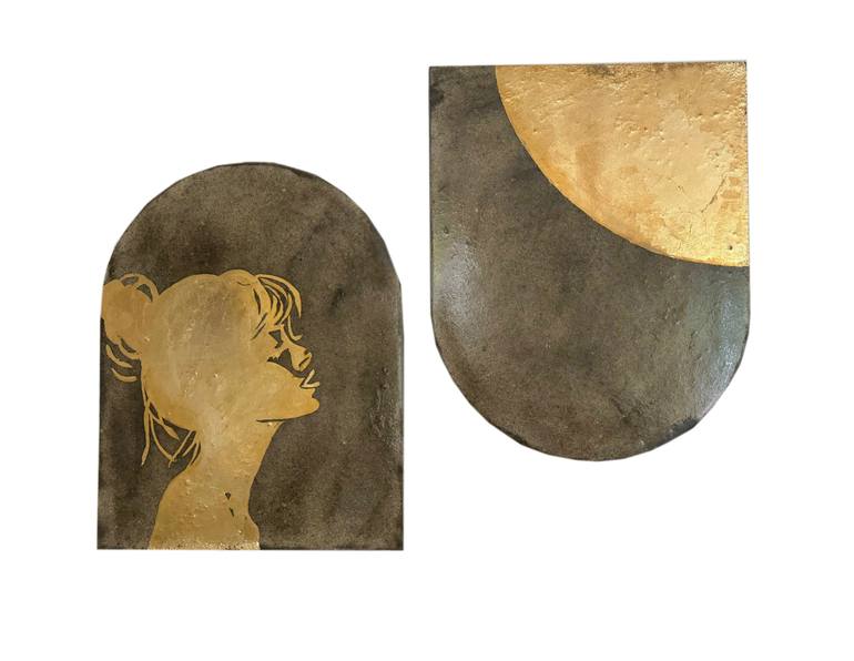 Original Expressionism People Painting by Shahrzad Abtahi 