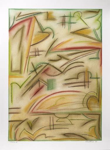 Original Abstract Expressionism Abstract Drawing by Industrious Studios