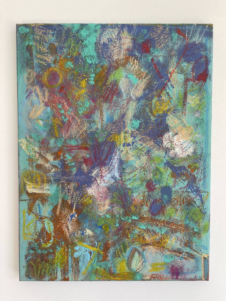 Original Abstract Painting by Ismael Gabasau
