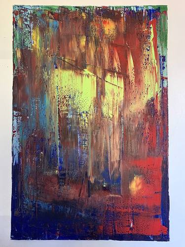 Original Abstract Expressionism Abstract Painting by alan goris