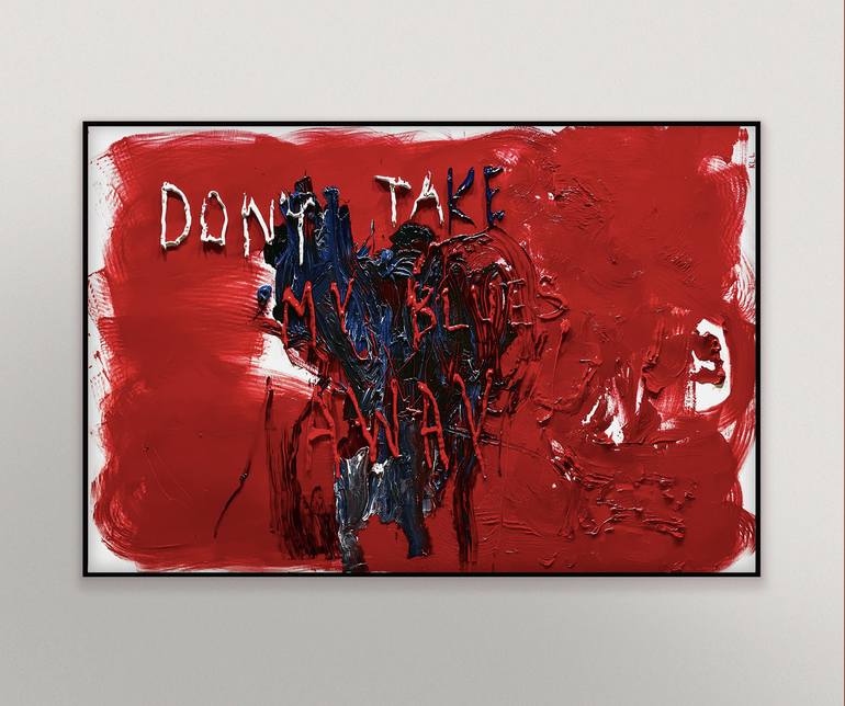 Original Abstract Expressionism Abstract Painting by Kamile Lukrecija Lukosiute