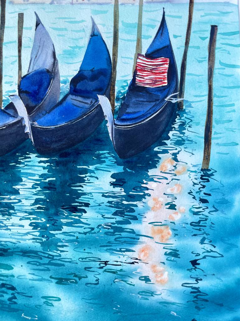 Original Photorealism Cities Painting by Anna Ostapenko