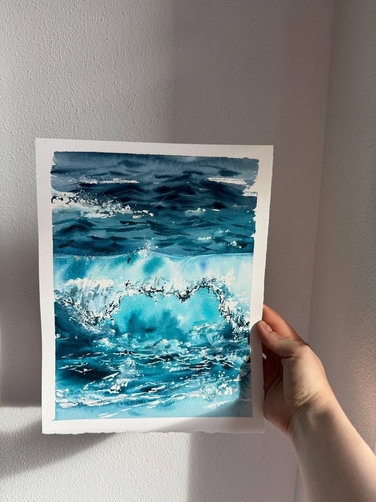 Original Expressionism Seascape Painting by Anna Ostapenko