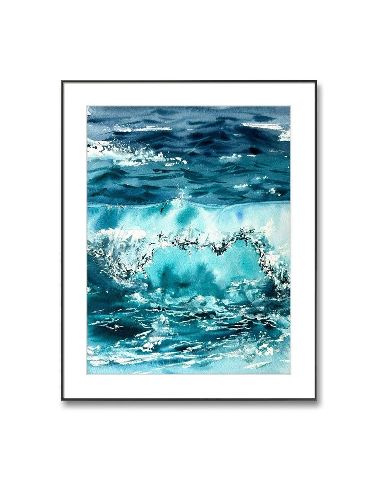 Original Expressionism Seascape Painting by Anna Ostapenko