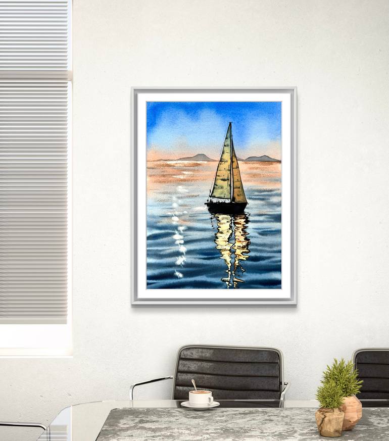 Original Impressionism Seascape Painting by Anna Ostapenko