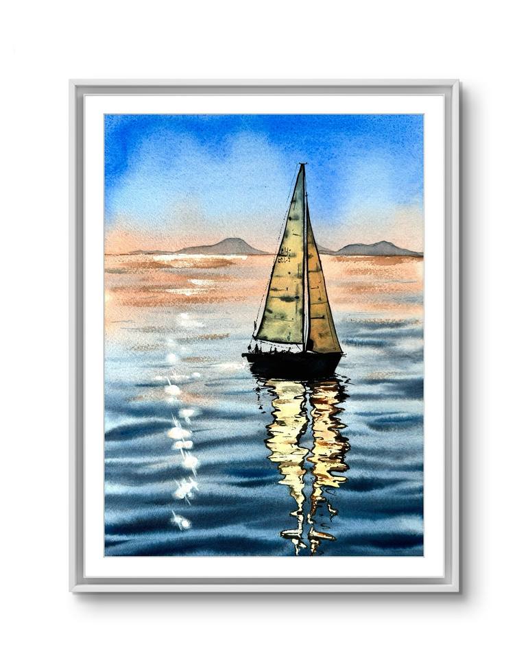 Original Impressionism Seascape Painting by Anna Ostapenko