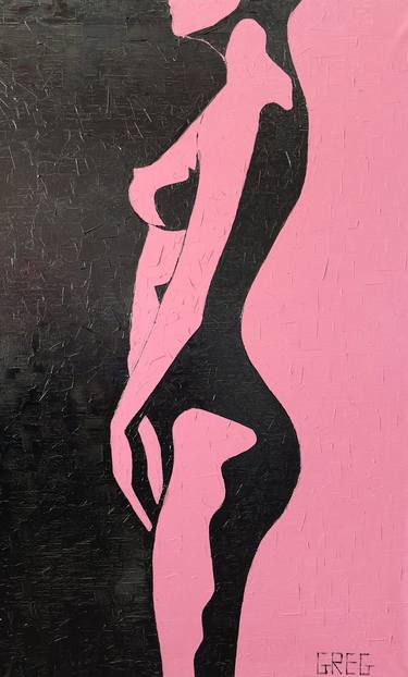 Original Abstract Nude Paintings by Grigoriy Kiryanov