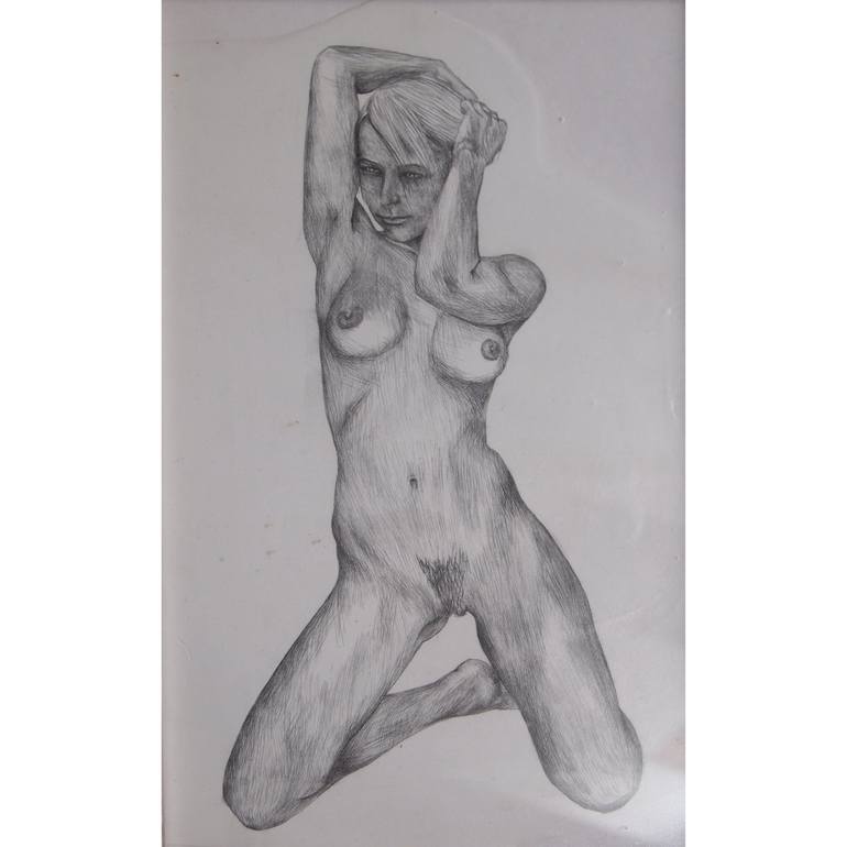 Original Figurative Body Drawing by Luca Rota