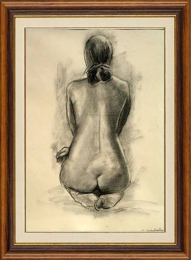 Print of Realism Nude Paintings by Sameera Kalupahana