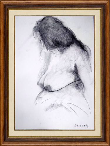 Print of Nude Paintings by Sameera Kalupahana