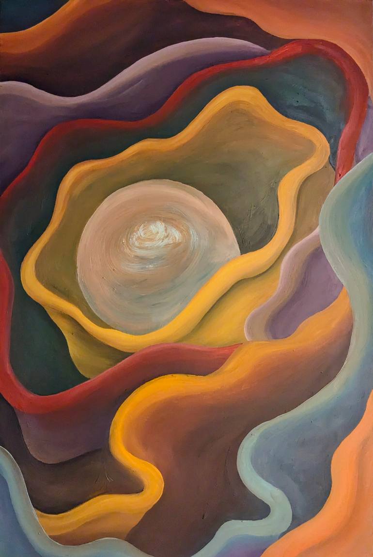 Original Abstract Expressionism Abstract Painting by C S Lambert
