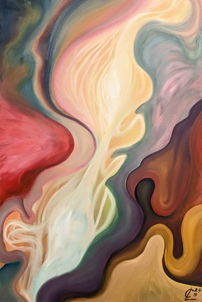 Original Abstract Expressionism Abstract Paintings by C S Lambert