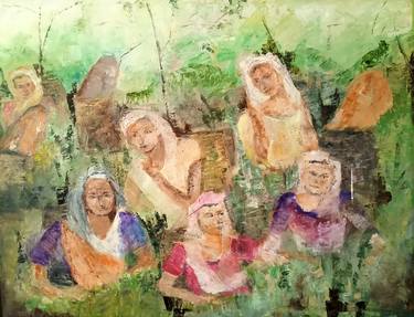 Original Impressionism Culture Paintings by Renuka Dias