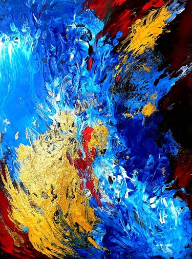 Original Abstract Expressionism Abstract Paintings by Pulasthi Ediriweera