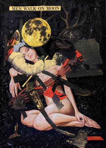 Original Conceptual Abstract Mixed Media by Tea Jikia