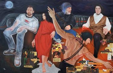 Original Conceptual People Mixed Media by Tea Jikia