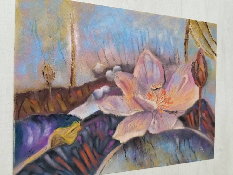 Original Abstract Expressionism Botanic Drawing by Tatiana Le Metayer