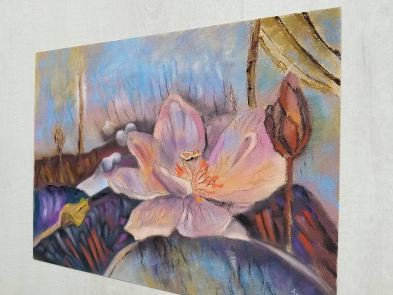 Original Abstract Expressionism Botanic Drawing by Tatiana Le Metayer