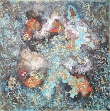 Original Abstract Mixed Media by Erika Vilimaityte