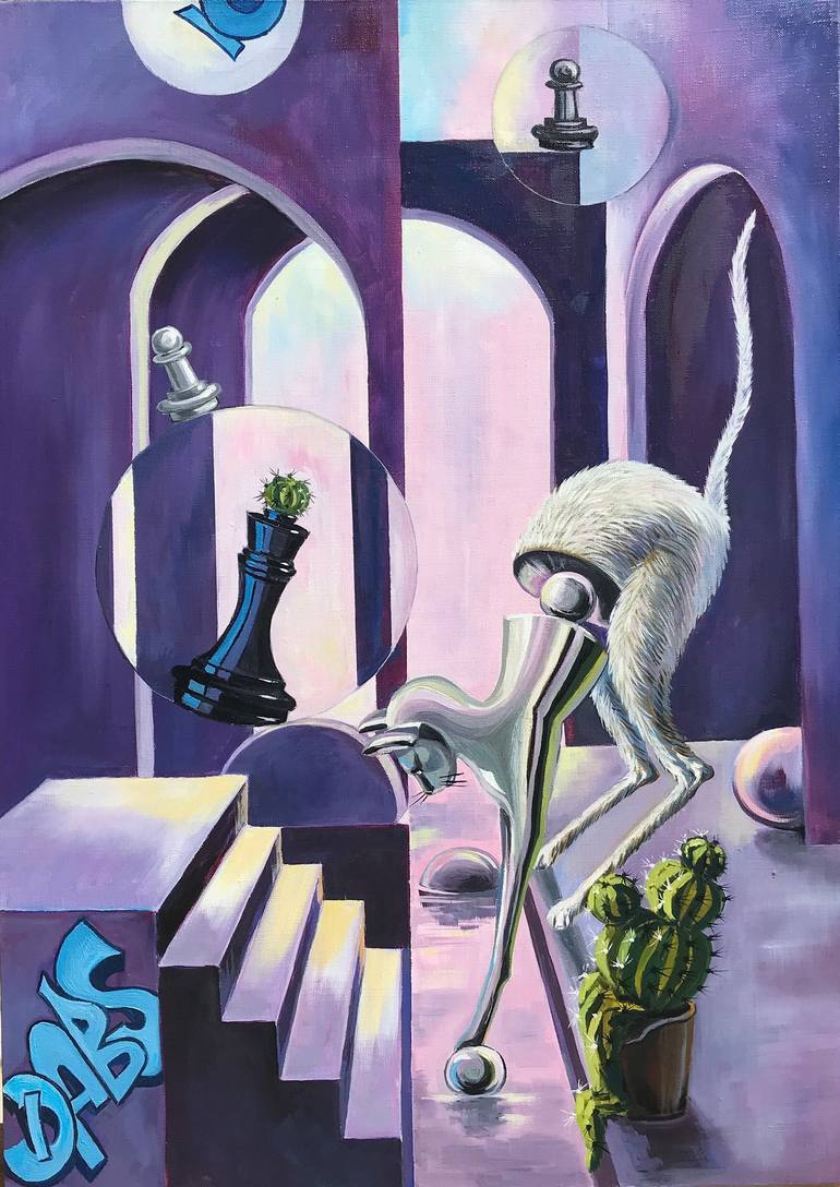 Print of Surrealism Classical Mythology Paintings by Rinetta Feliz