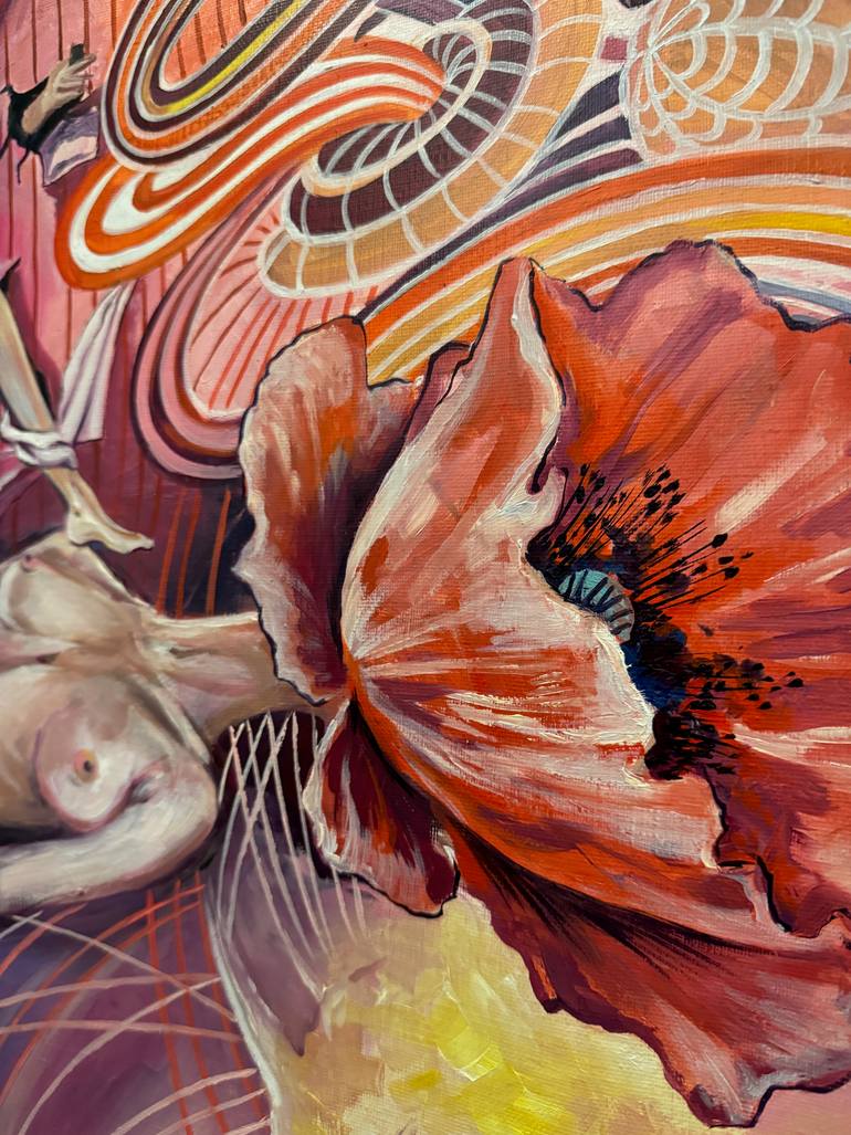 Original Symbolism Abstract Painting by Rinetta Feliz