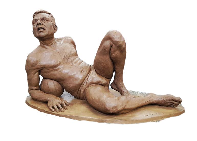 Original Men Sculpture by Mahesh Ekanayake
