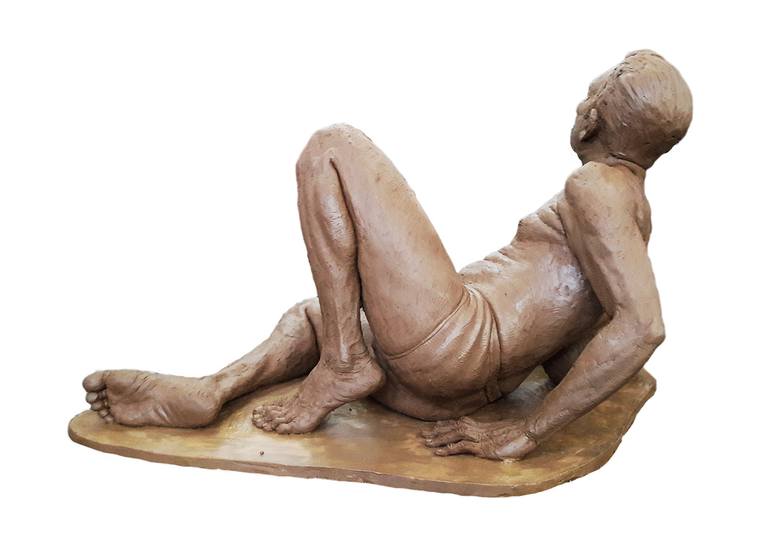 Original Men Sculpture by Mahesh Ekanayake