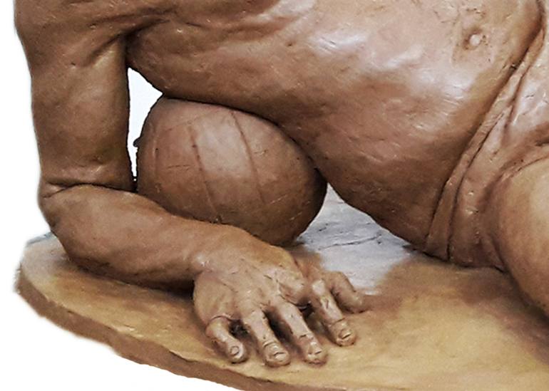 Original Realism Men Sculpture by Mahesh Ekanayake