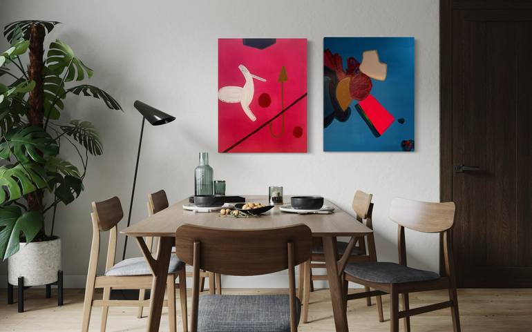 Original Conceptual Abstract Painting by Melina Rubin