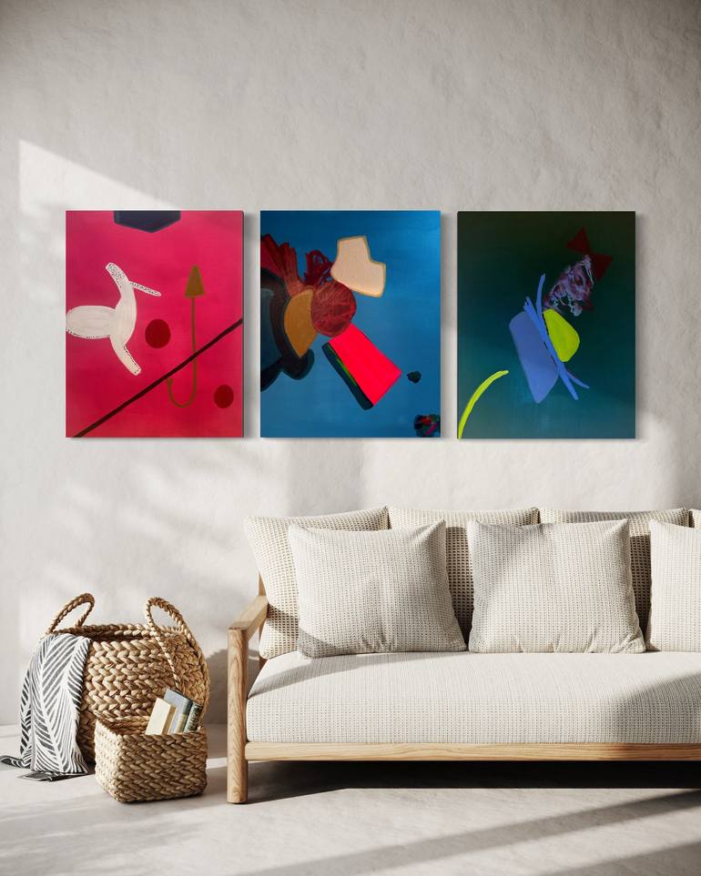 Original Color Field Painting Abstract Painting by Melina Rubin
