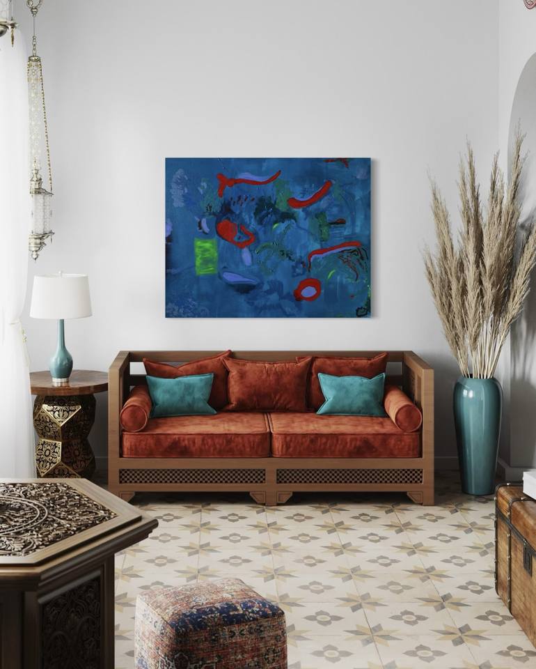 Original Conceptual Abstract Painting by Melina Rubin