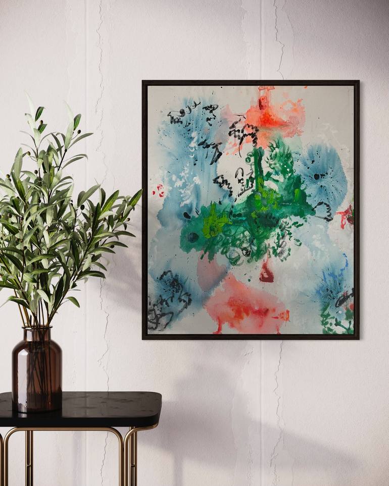 Original Abstract Expressionism Abstract Painting by Melina Rubin