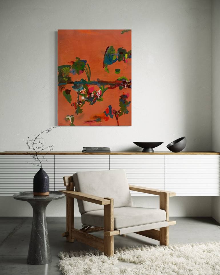 Original Abstract Expressionism Abstract Painting by Melina Rubin