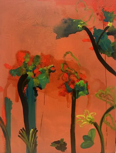 Original Abstract Expressionism Abstract Painting by Melina Rubin