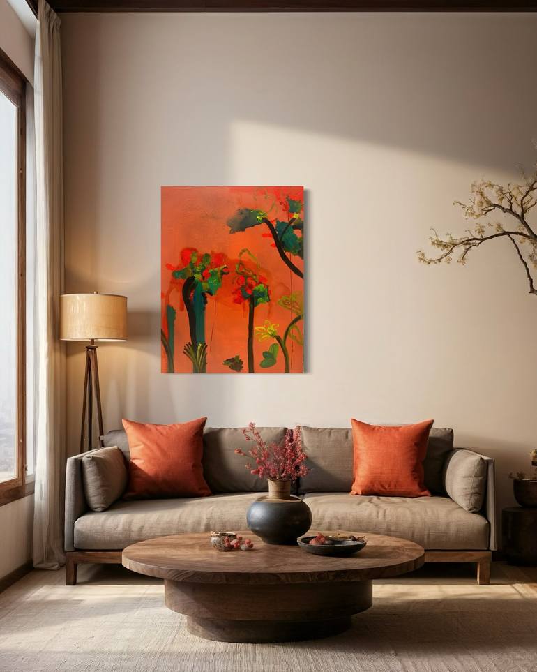 Original Abstract Expressionism Abstract Painting by Melina Rubin