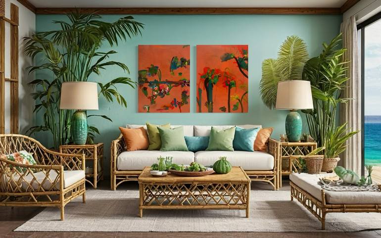 Original Abstract Expressionism Abstract Painting by Melina Rubin