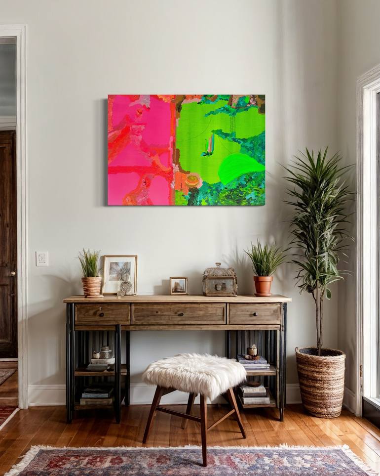 Original Abstract Expressionism Abstract Painting by Melina Rubin