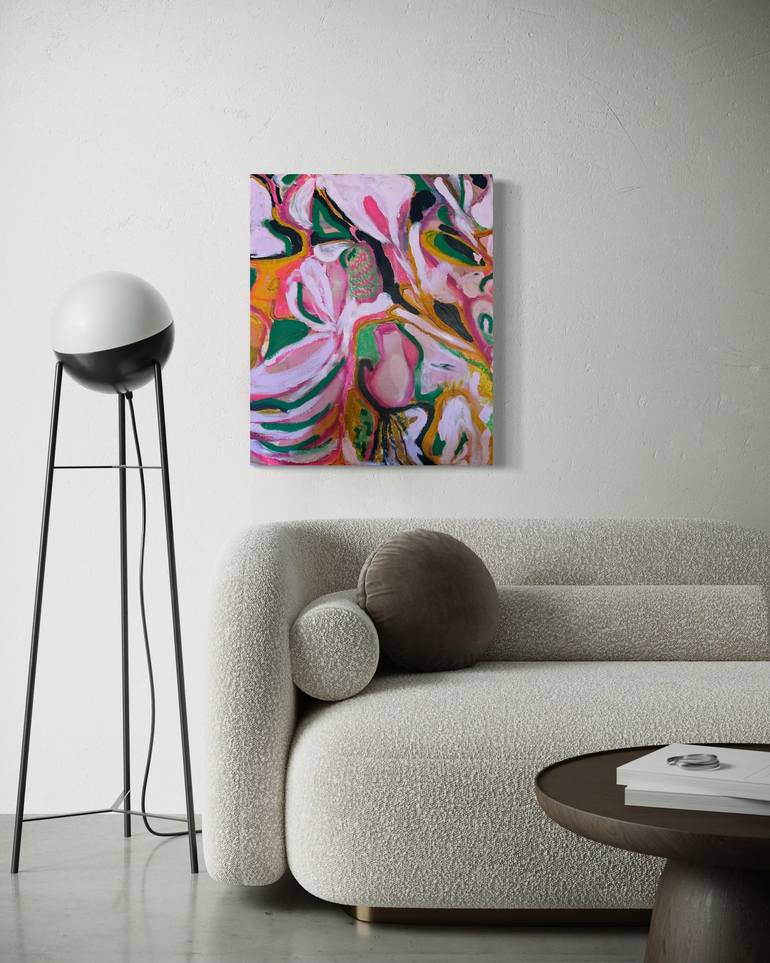 Original Abstract Expressionism Abstract Painting by Melina Rubin