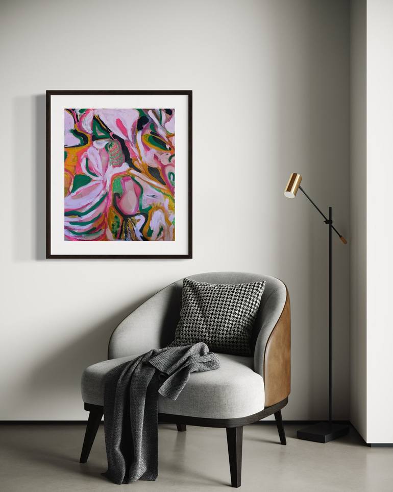 Original Abstract Expressionism Abstract Painting by Melina Rubin
