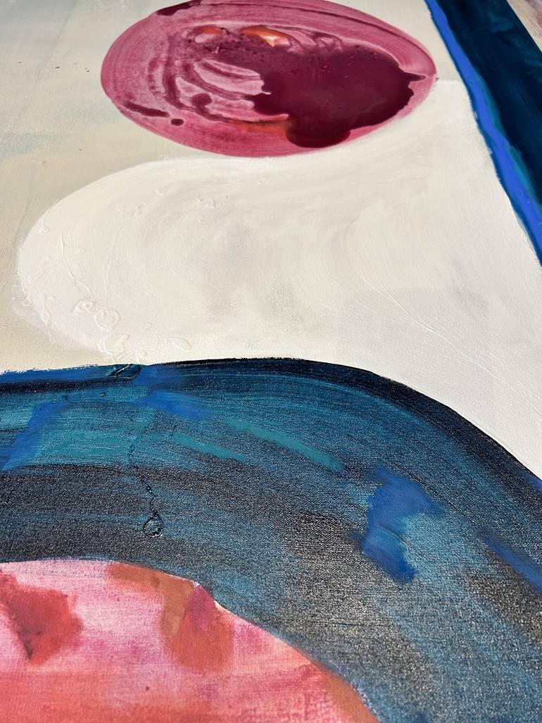 Original Geometric Abstract Painting by Melina Rubin