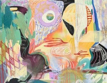 Original Abstract Expressionism Abstract Paintings by Zoey Farr