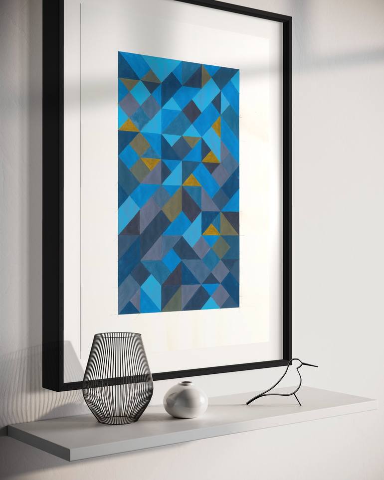 Original Fine Art Geometric Drawing by Nima Hosseini