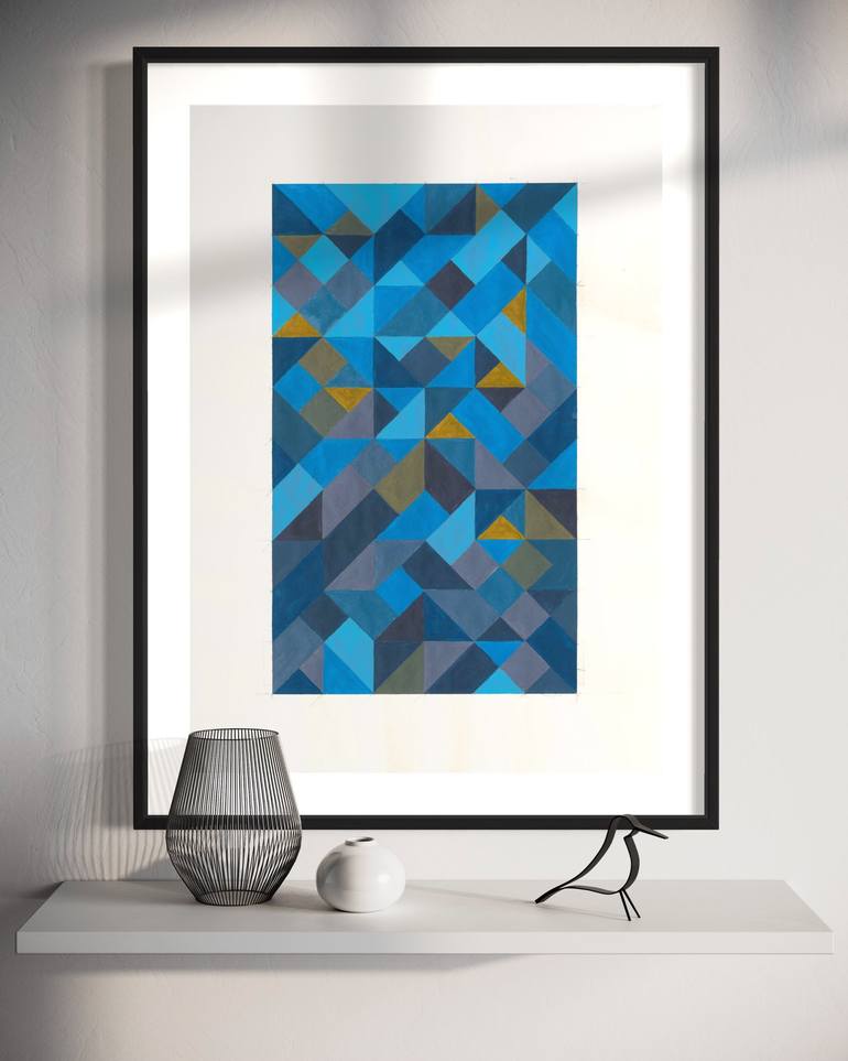 Original Fine Art Geometric Drawing by Nima Hosseini